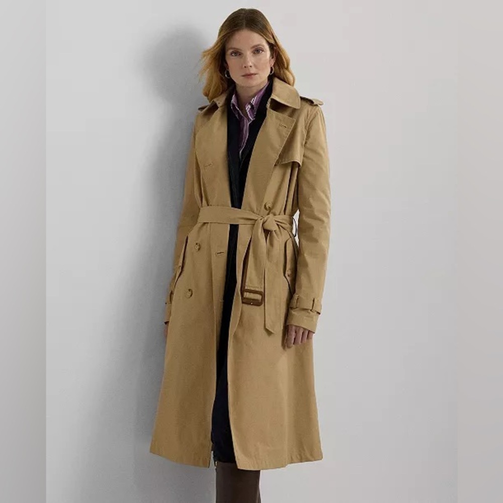 Ralph Lauren Women’s Trench Coat Cotton Blend - Picture 12 of 15